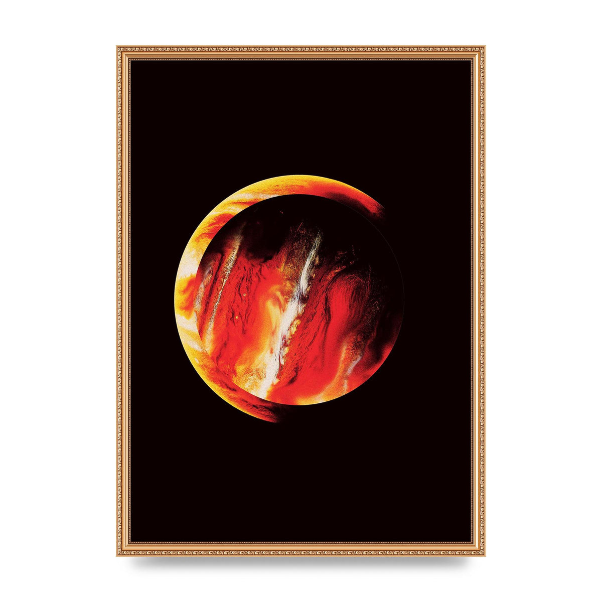 Abstract Mars Painting Wall Art - A2 framed