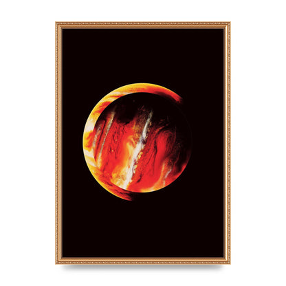 Abstract Mars Painting Wall Art - A2 framed