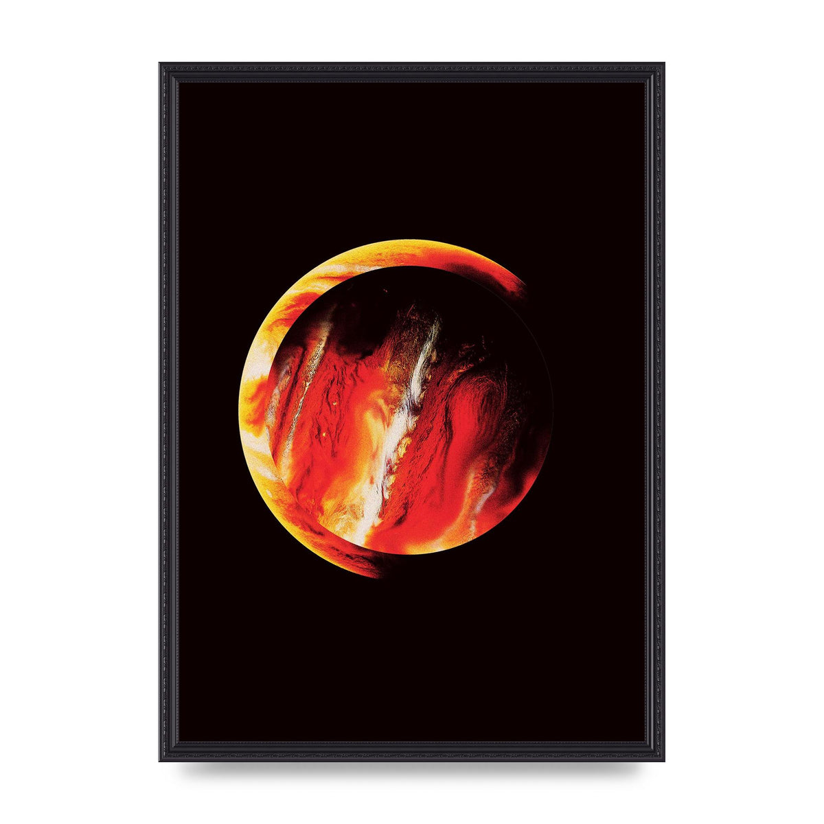 Abstract Mars Painting Wall Art - A2 framed