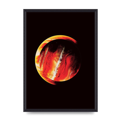 Abstract Mars Painting Wall Art - A2 framed