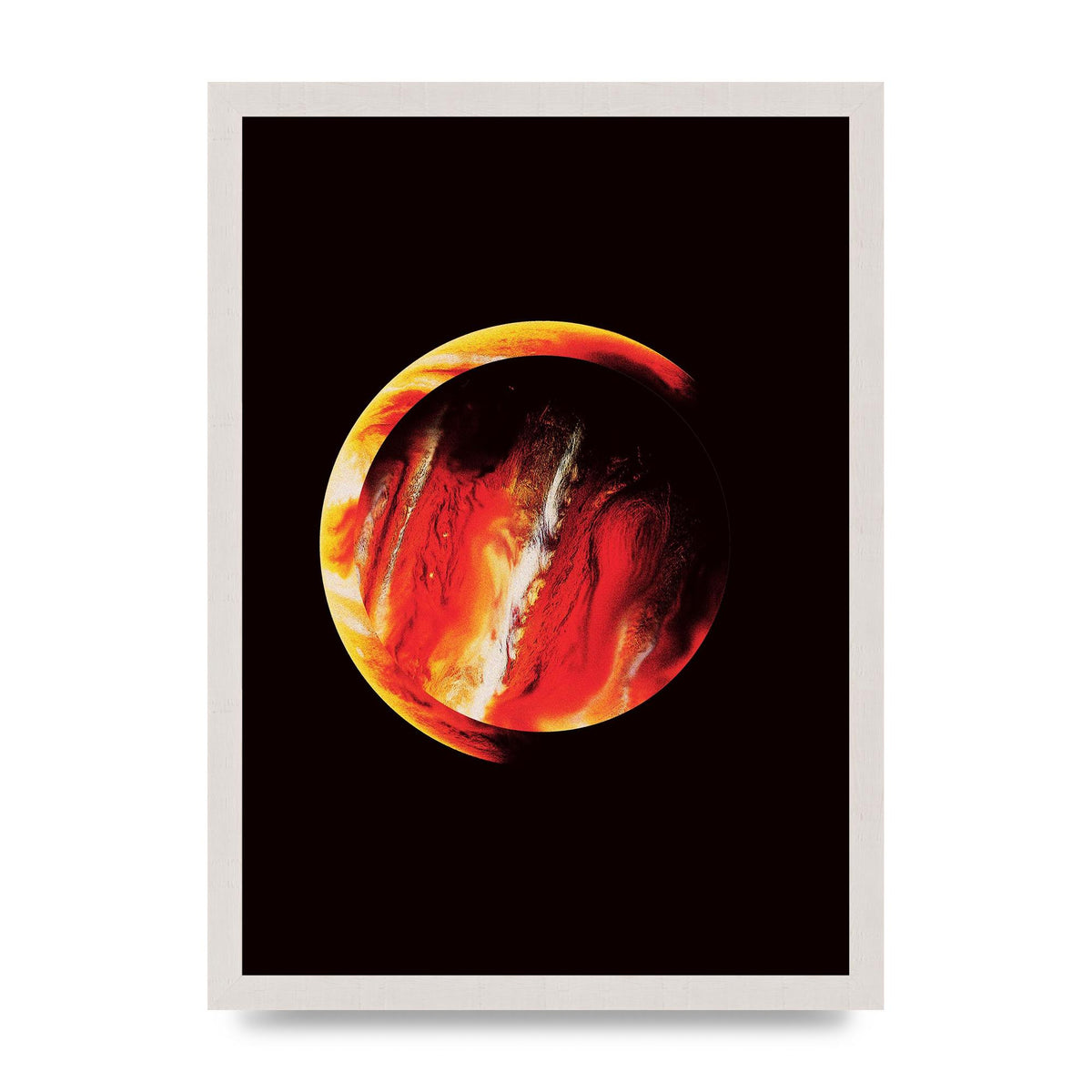 Abstract Mars Painting Wall Art - A3 framed