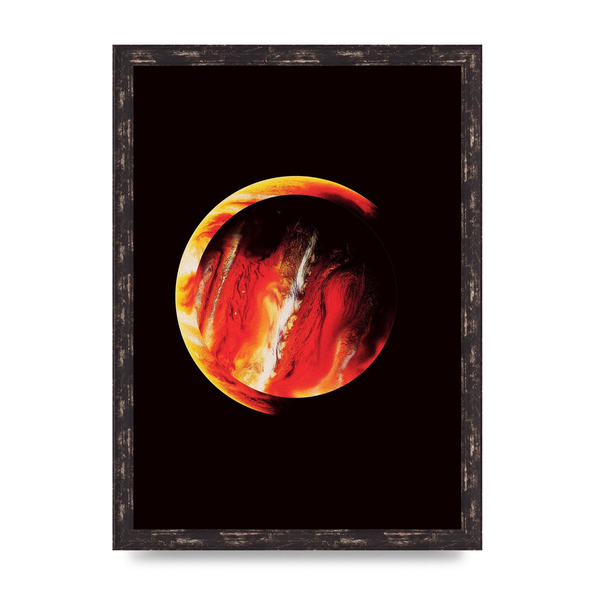 Abstract Mars Painting Wall Art - A3 framed