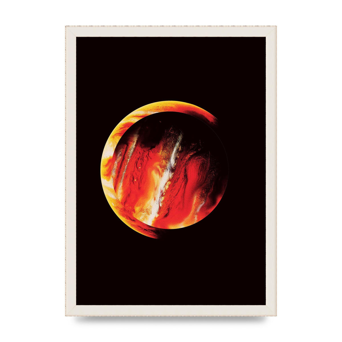 Abstract Mars Painting Wall Art - A3 framed