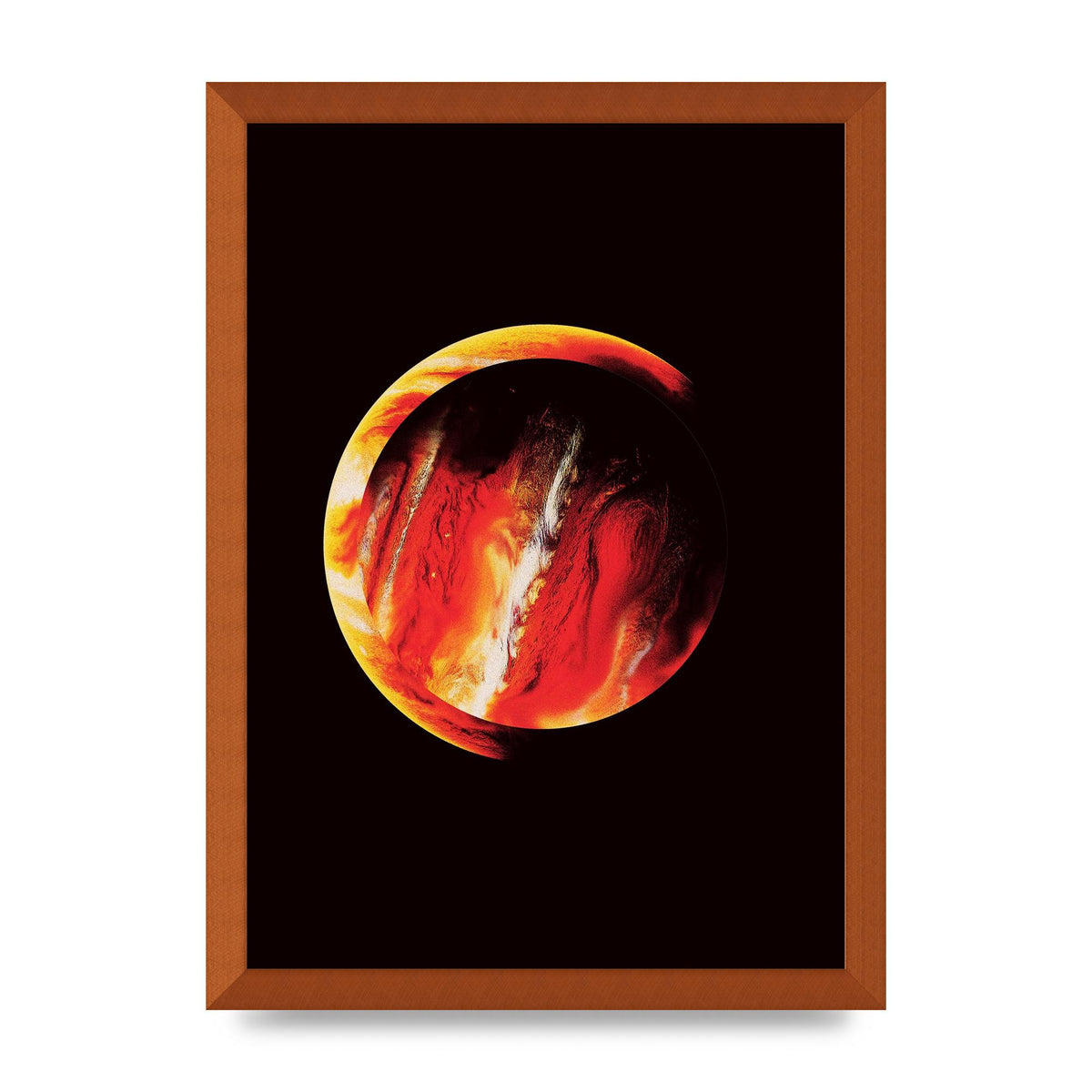 Abstract Mars Painting Wall Art - A3 framed