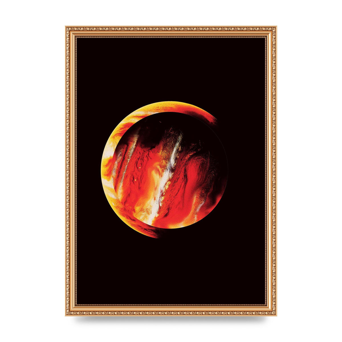 Abstract Mars Painting Wall Art - A3 framed