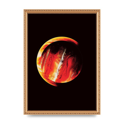 Abstract Mars Painting Wall Art - A3 framed