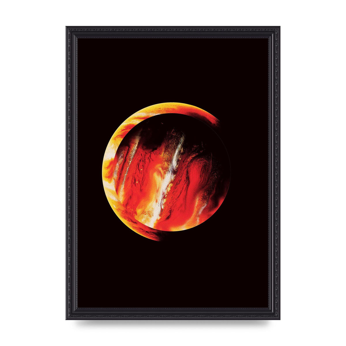 Abstract Mars Painting Wall Art - A3 framed
