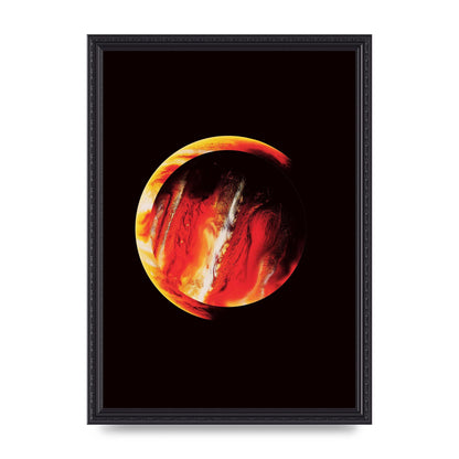 Abstract Mars Painting Wall Art - A3 framed