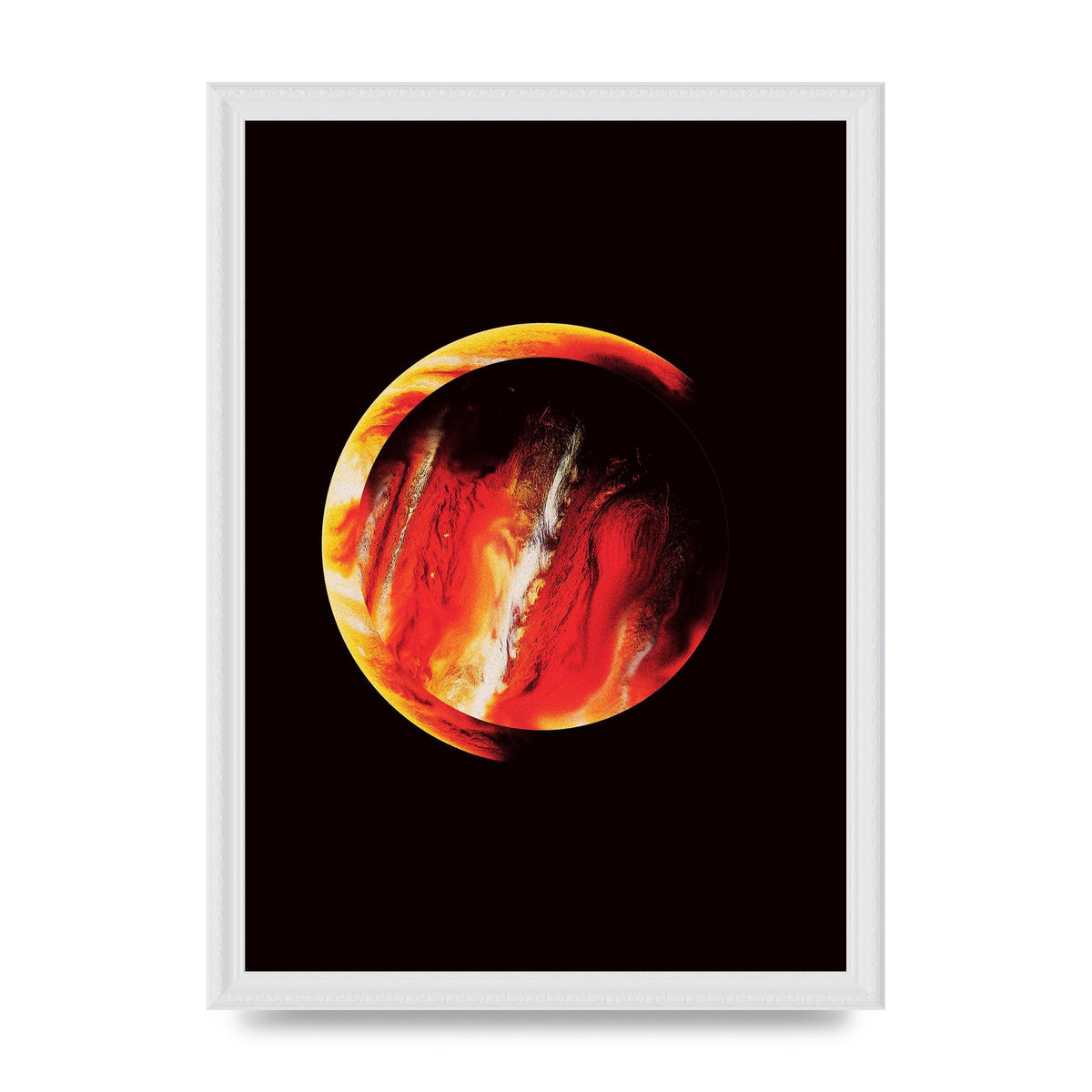 Abstract Mars Painting Wall Art - A3 framed