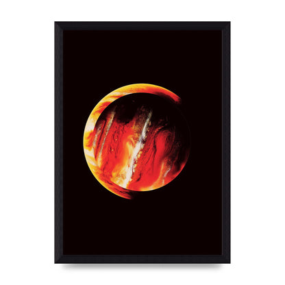 Abstract Mars Painting Wall Art - A4 framed