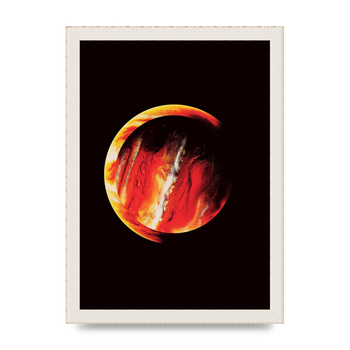 Abstract Mars Painting Wall Art - A4 framed