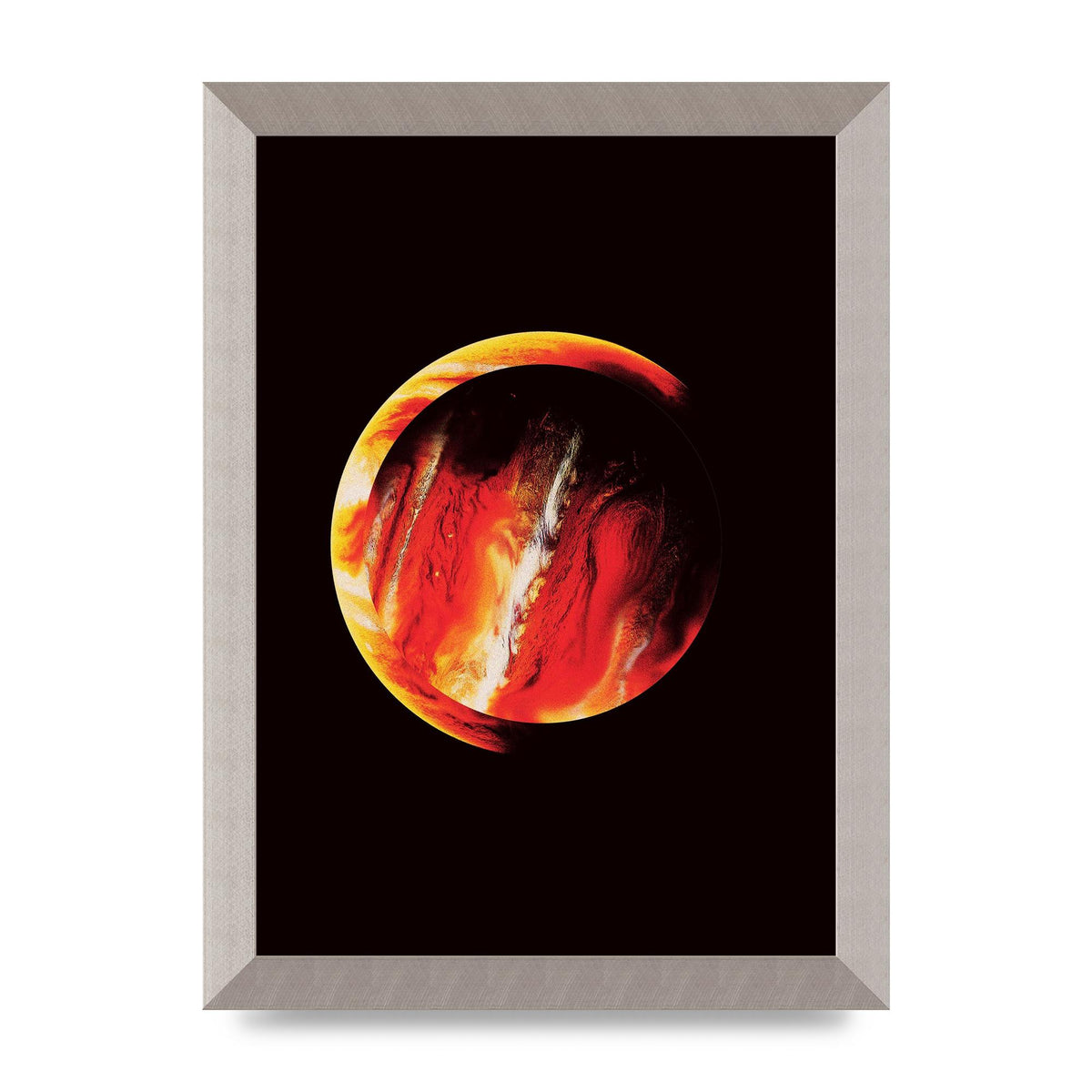 Abstract Mars Painting Wall Art - A4 framed