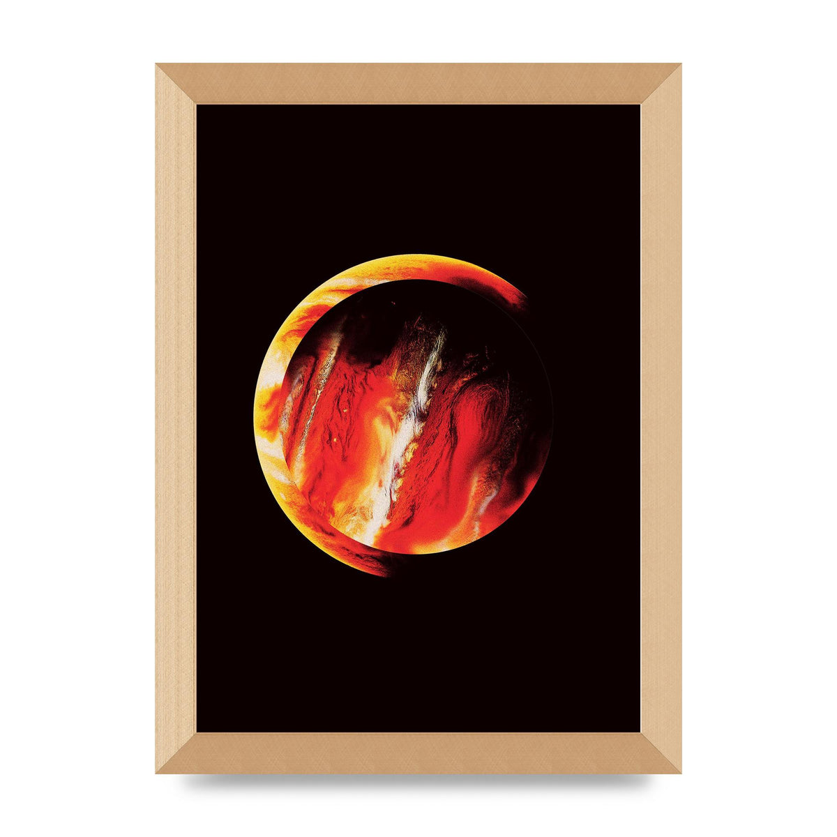 Abstract Mars Painting Wall Art - A4 framed