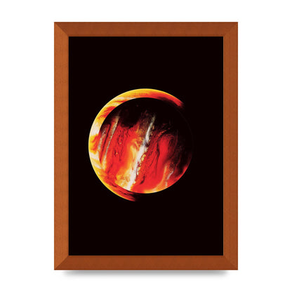 Abstract Mars Painting Wall Art - A4 framed