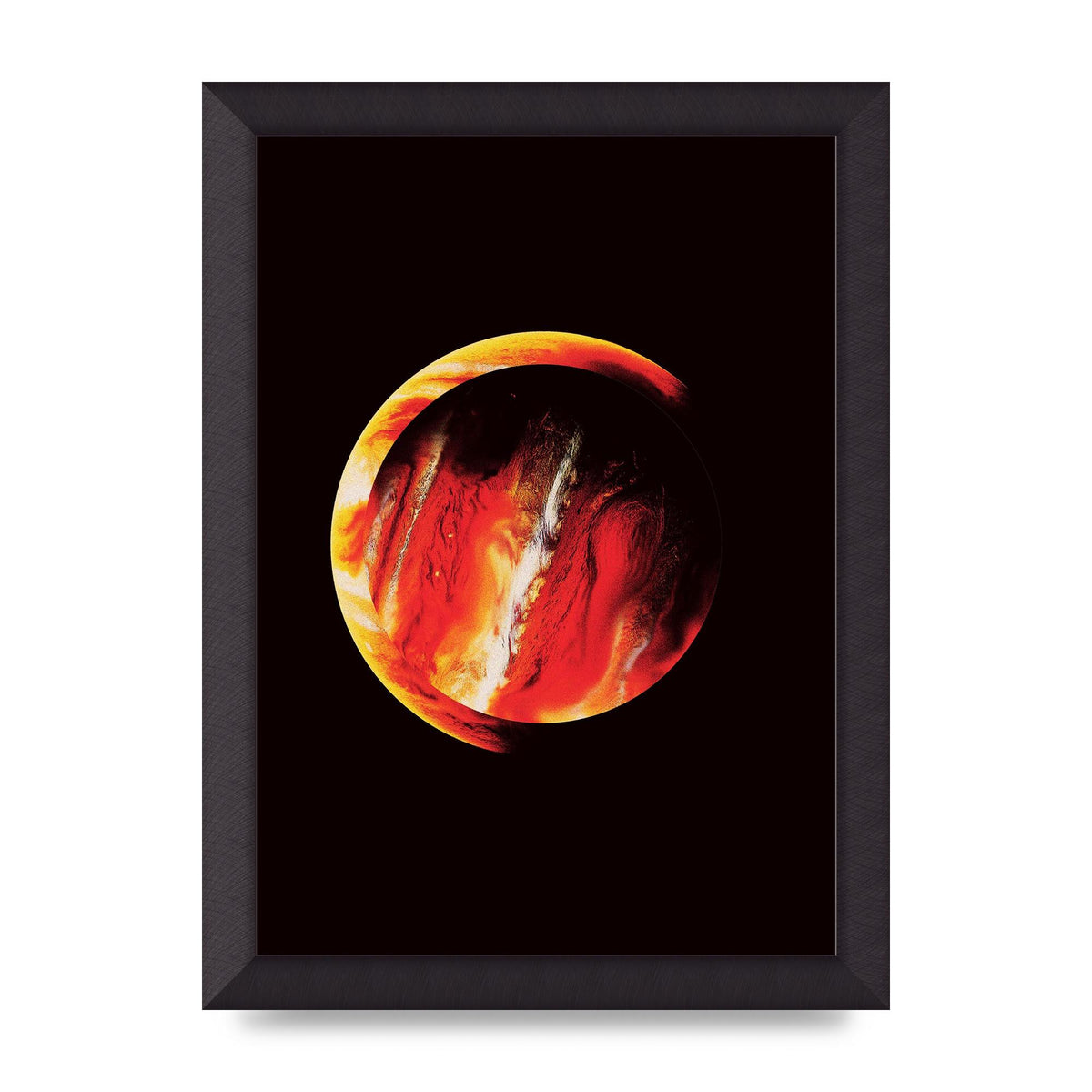 Abstract Mars Painting Wall Art - A4 framed
