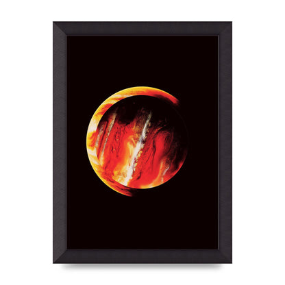 Abstract Mars Painting Wall Art - A4 framed