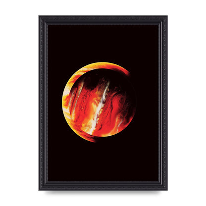 Abstract Mars Painting Wall Art - A4 framed