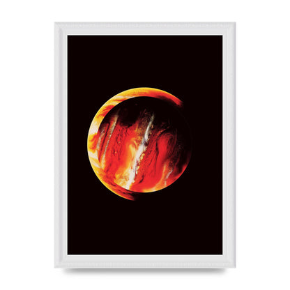 Abstract Mars Painting Wall Art - A4 framed