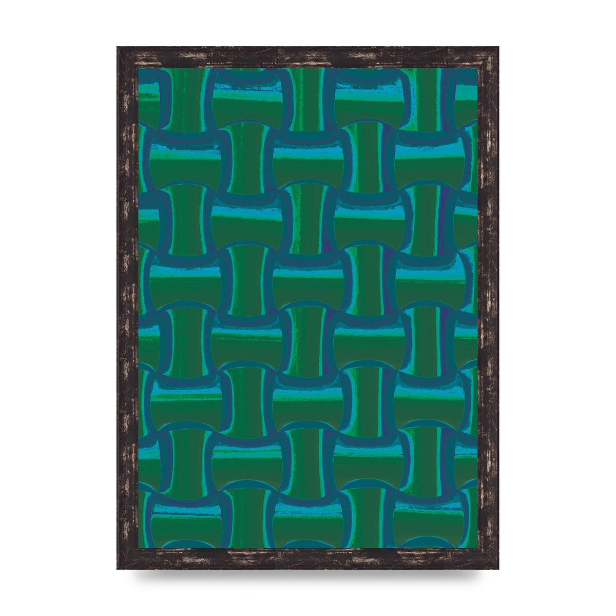 Psychedellic Trippy Pattern Art For The Home - A3 framed