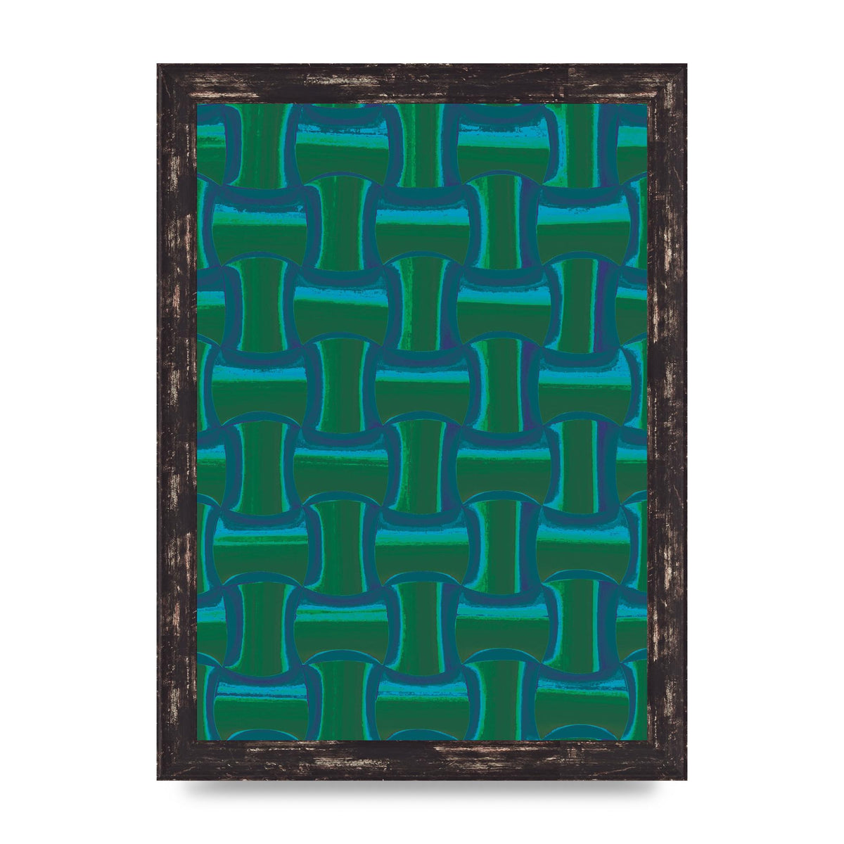 Psychedellic Trippy Pattern Art For The Home - A4 framed
