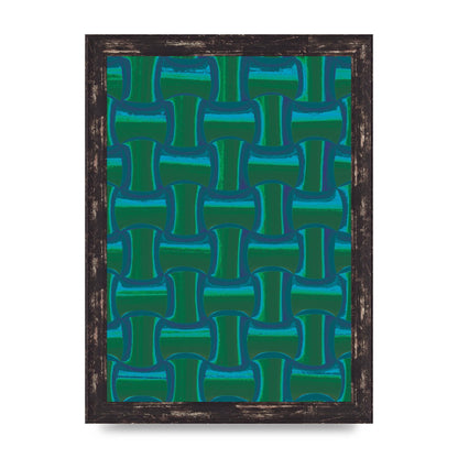 Psychedellic Trippy Pattern Art For The Home - A4 framed