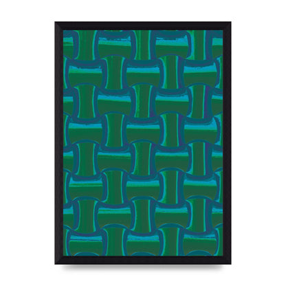 Psychedellic Trippy Pattern Art For The Home - A4 framed