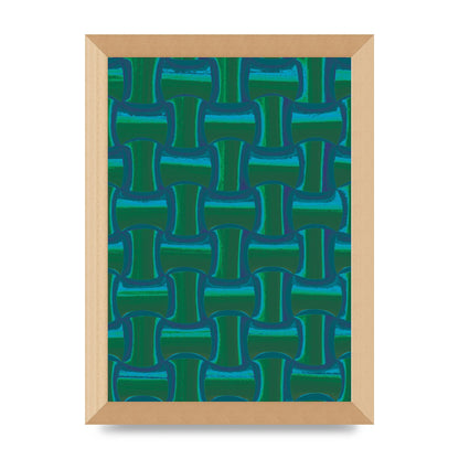 Psychedellic Trippy Pattern Art For The Home - A4 framed