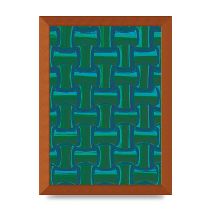 Psychedellic Trippy Pattern Art For The Home - A4 framed