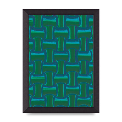 Psychedellic Trippy Pattern Art For The Home - A4 framed