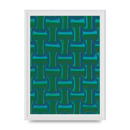 Psychedellic Trippy Pattern Art For The Home - A4 framed