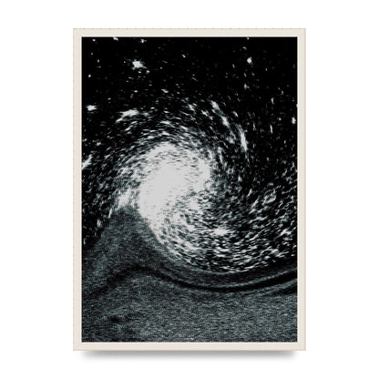 Abstract Star Twirl Printed Poster - A2 framed