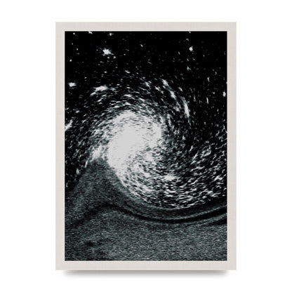 Abstract Star Twirl Printed Poster - A3 framed