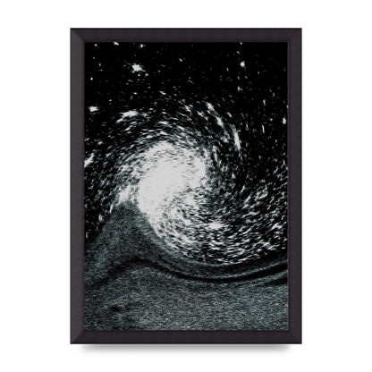 Abstract Star Twirl Printed Poster - A3 framed