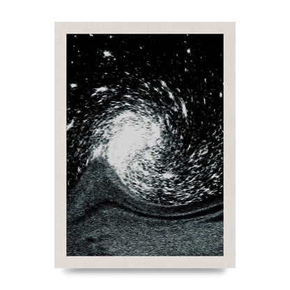 Abstract Star Twirl Printed Poster - A4 framed