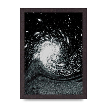 Abstract Star Twirl Printed Poster - A4 framed