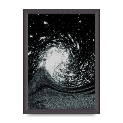 Abstract Star Twirl Printed Poster - A4 framed