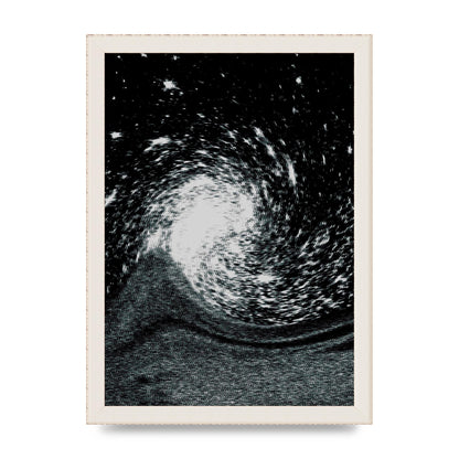 Abstract Star Twirl Printed Poster - A4 framed