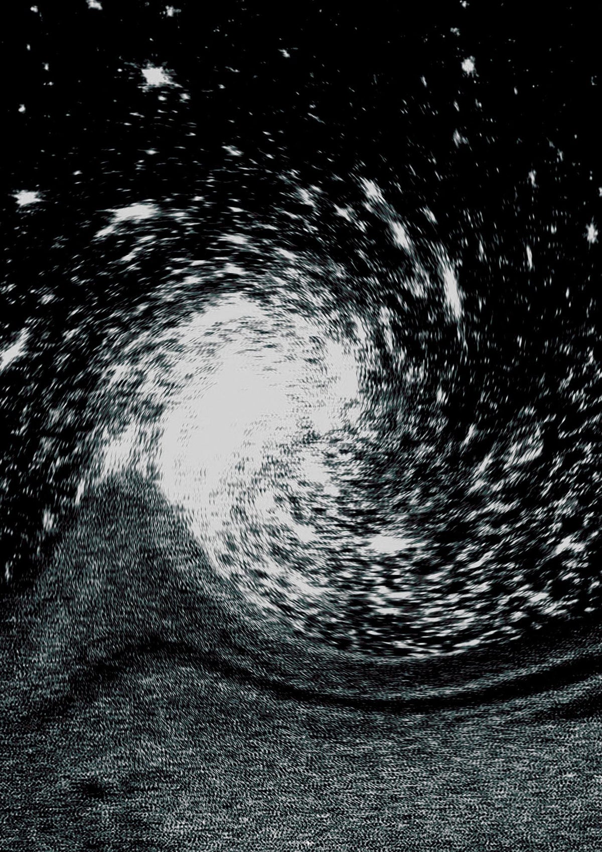 Abstract Star Twirl Printed Poster - detail