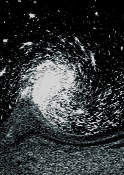 Abstract Star Twirl Printed Poster - detail