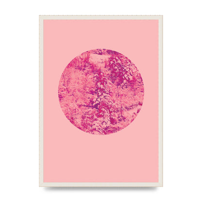 Pink Pattern Disc Art For The Home - A2 framed