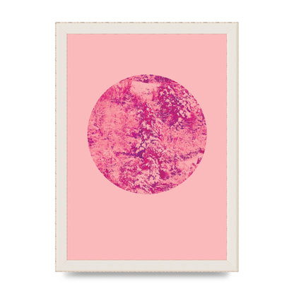 Pink Pattern Disc Art For The Home - A4 framed