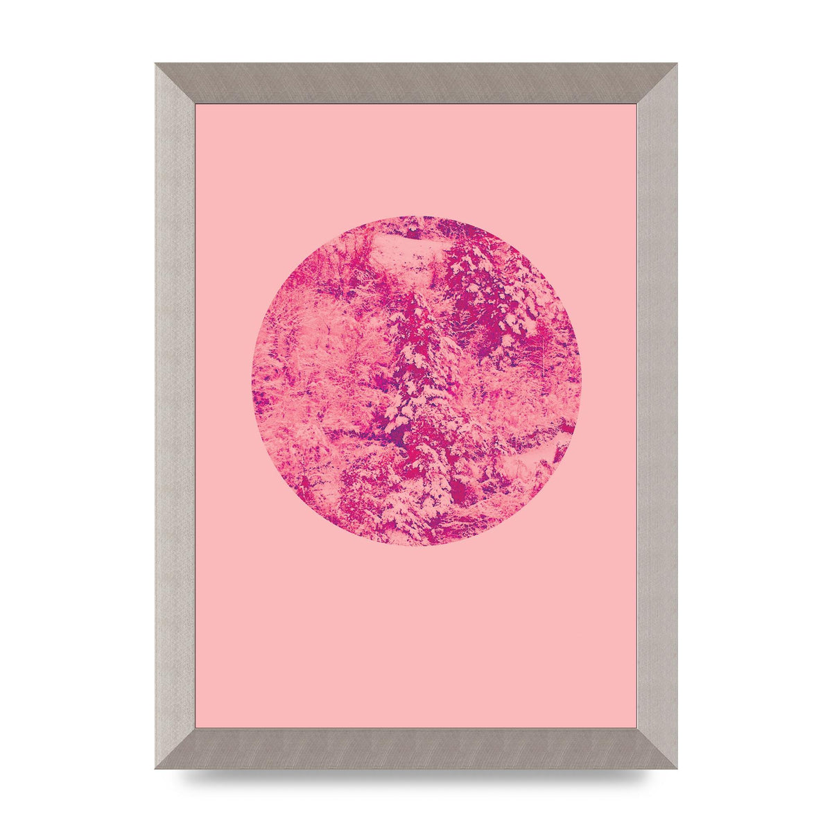 Pink Pattern Disc Art For The Home - A4 framed