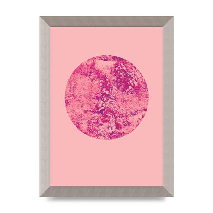 Pink Pattern Disc Art For The Home - A4 framed
