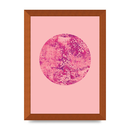 Pink Pattern Disc Art For The Home - A4 framed