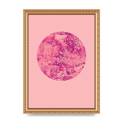 Pink Pattern Disc Art For The Home - A4 framed