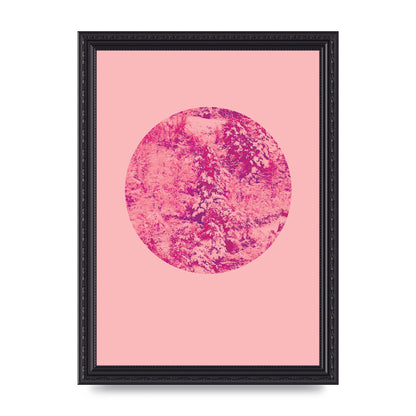Pink Pattern Disc Art For The Home - A4 framed