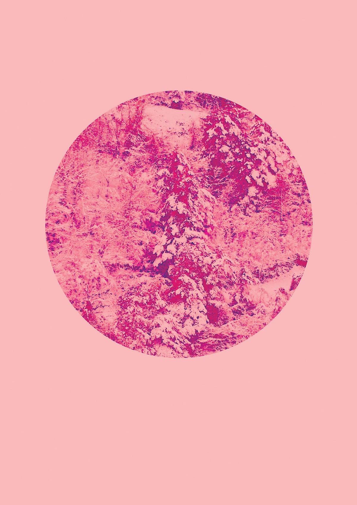 Pink Pattern Disc Art For The Home - detail