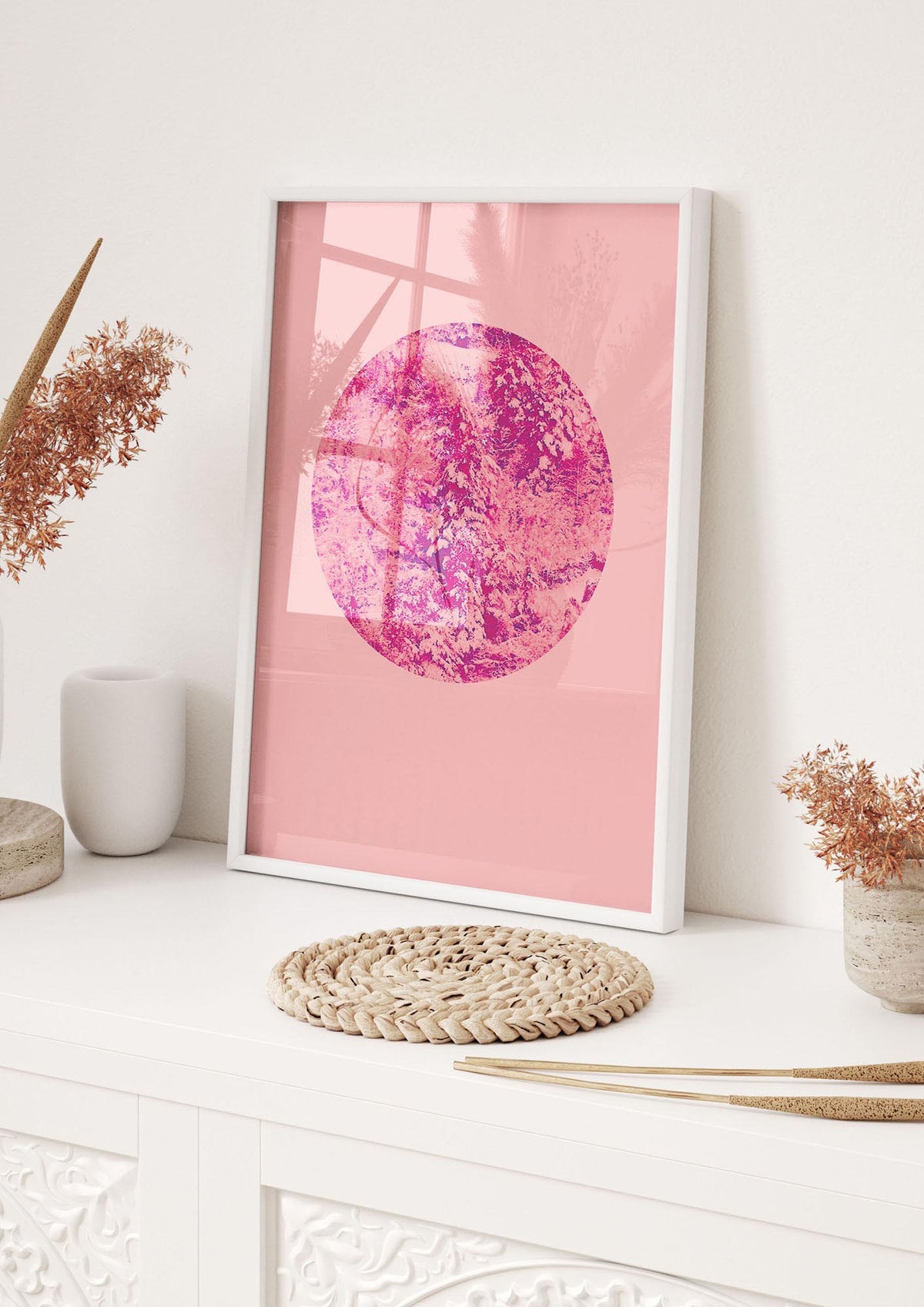 Pink Pattern Disc Art For The Home - hall 1