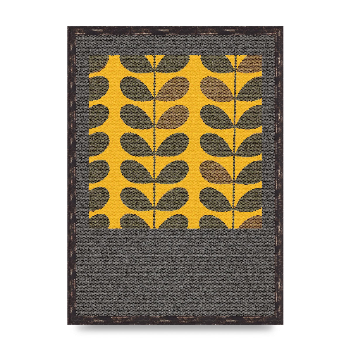 Hive Pattern Retro Printed Poster - A2 framed