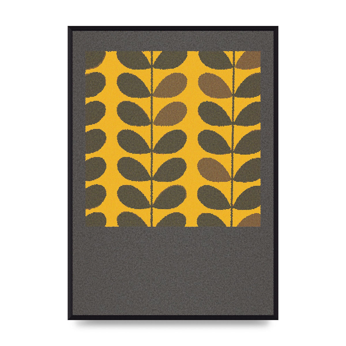 Hive Pattern Retro Printed Poster - A2 framed